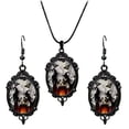 thumbnail image 1 of CHELIASD Halloween Moon Magic Necklace Earrings Set for Women Forest Earrings Vintage Necklace Halloween Mystic Witch C ostumes Jewelry Set Gifts, 1 of 4
