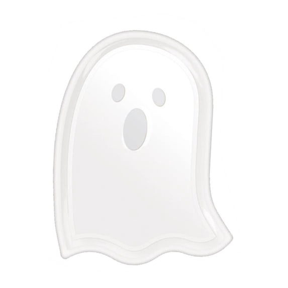 CHELIASD Halloween Party Serving Trays, New Plastic Dessert Ghost Candy Snack Plates, Serving Platters Farmhouse Trays for Halloween Party Decor
