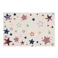 thumbnail image 1 of CHELIASD Independence Day Doormat Rustic American Patriotic Gnomes and Flag Colorful Floral Indoor Doormat 4 of July Patriotic Floor Mat Low Profile Rug for Home Office, 1 of 9