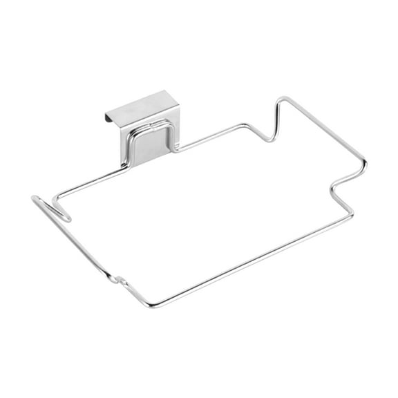 CHELIASD Large Stainless Steel Trash Bag Holder for Kitchen Cabinets Doors and Cupboards, Under Sink Bag Holder, Garbage Bag Holder, Waste Can, Kitchen Trash Cans