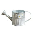thumbnail image 1 of CHELIASD Metal Flower Bucket with Handle, Vintage Vintage Embossed Tin Bucket, French Style Farmhouse Planter Pots for Garden Home Decor, 1 of 5