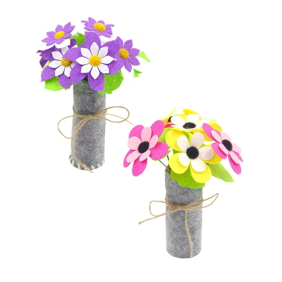 CHELIASD Multi-Functional DIY Bouquet Kit, 2-Pieces Artificial Flower Cutting and Craft Set for Touch-Enhanced Home Decor, An Engaging Mother's Day Activity and Gift
