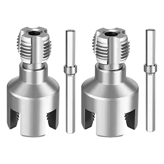 CHELIASD Pipe Opener Tool for PVC Pipes, Internal and External Pipe Thread Processing and Repair Kit with Drill Bit Attachment for Electric Drills