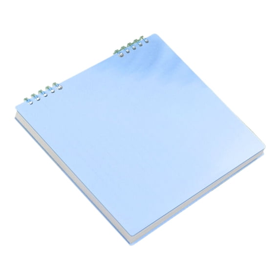 CHELIASD Refillable Top Bound Spiral Notebook, Large Writing Journal with Thick Waterproof Plastic Hardcover, Versatile for School and Office Supplies