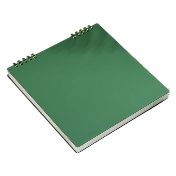 CHELIASD Refillable Top Bound Spiral Notebook, Large Writing Journal with Thick Waterproof Plastic Hardcover, Versatile for School and Office Supplies
