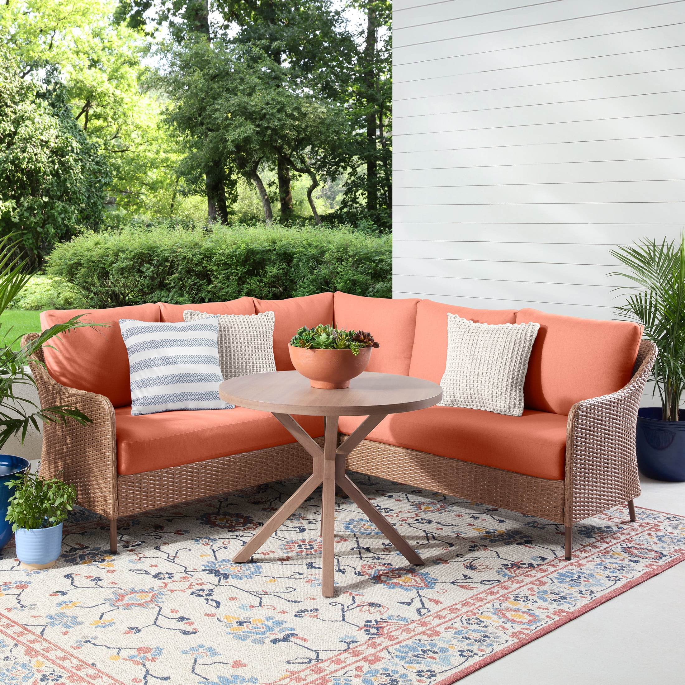 Mainstays Chelsea 4-Piece Patio Dining Set for Hotel Outdoors