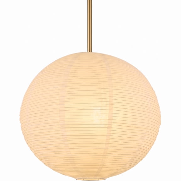 CHENALIN 17.72 Inch White Round Paper Lantern Large Hanging Chinese Japanese Style Party Wedding Home Decor - 1PCS