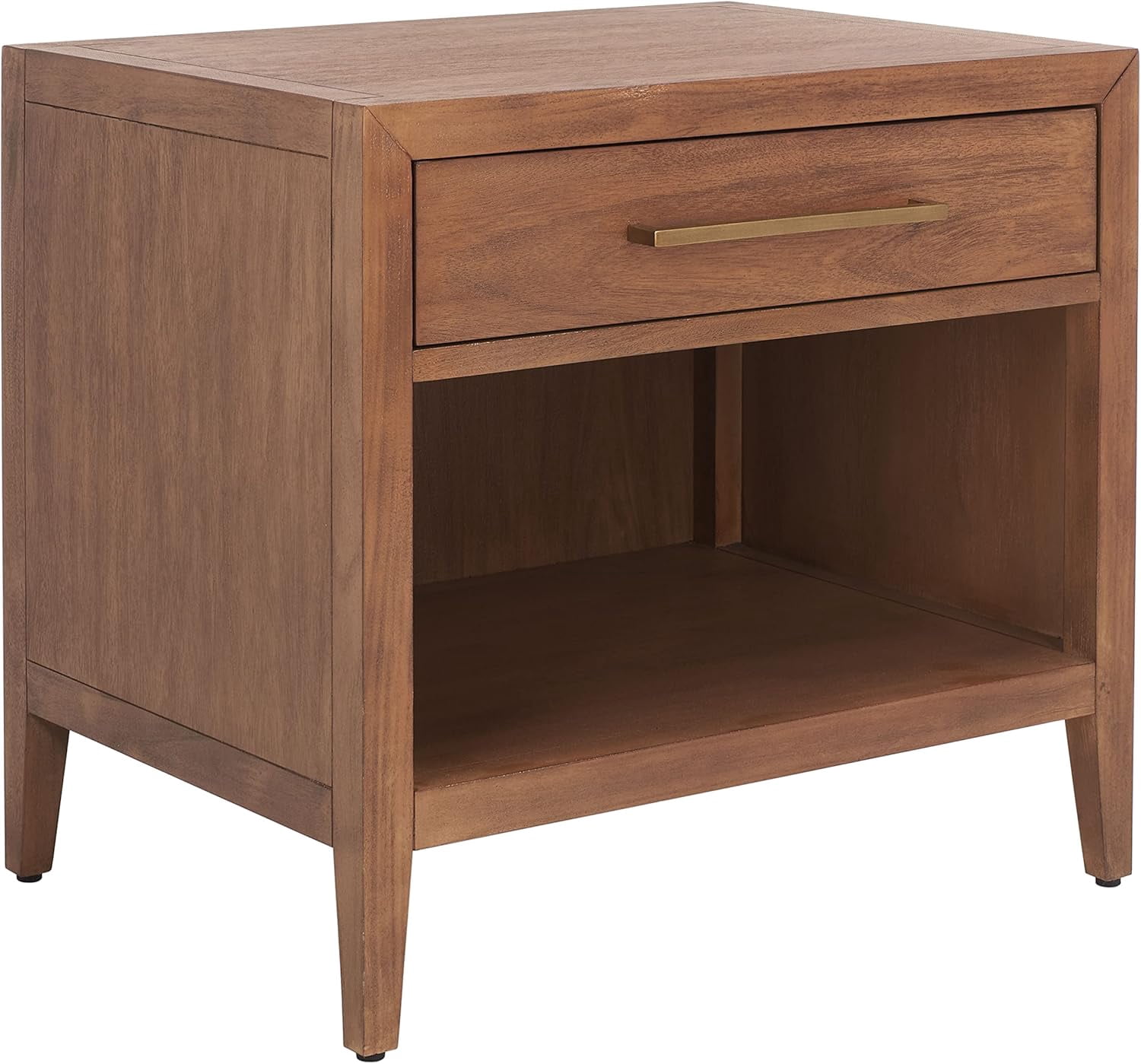 CHENCHEN Couture Home Collection Ariella Light Brown 1-Drawer 1-Shelf ...