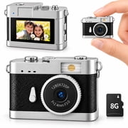 CHENGDAO 720P Mini Camera Keychain, Tiny Keychain Camera with Memory Card