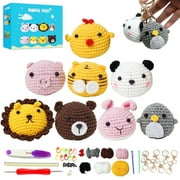 CHENGDAO Crochet Kit for Beginners – 8pcs Cute Animal Collection