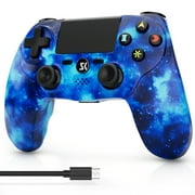 CHENGDAO Wireless Controller for Playstation 4, Double Vibration, 6-Axis Control, Rechargeable Battery