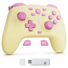 CHENGDAO Wireless Controller for Switch & Switch 2, Hall Effect PC Controller with 2 Programmable Back Buttons, 2.4G/Bluetooth/Wired - Cake Yellow