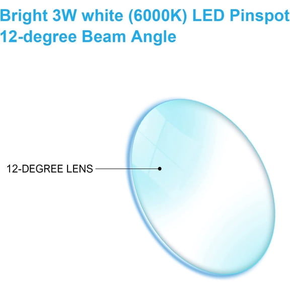 CHENGJIA Disco Ball Pinspot Light White Color Beam Stage Spotlight for Mirror Ball Lighting Theater Karaoke DJ Events Club Birthday Dance Party (1 Pack)