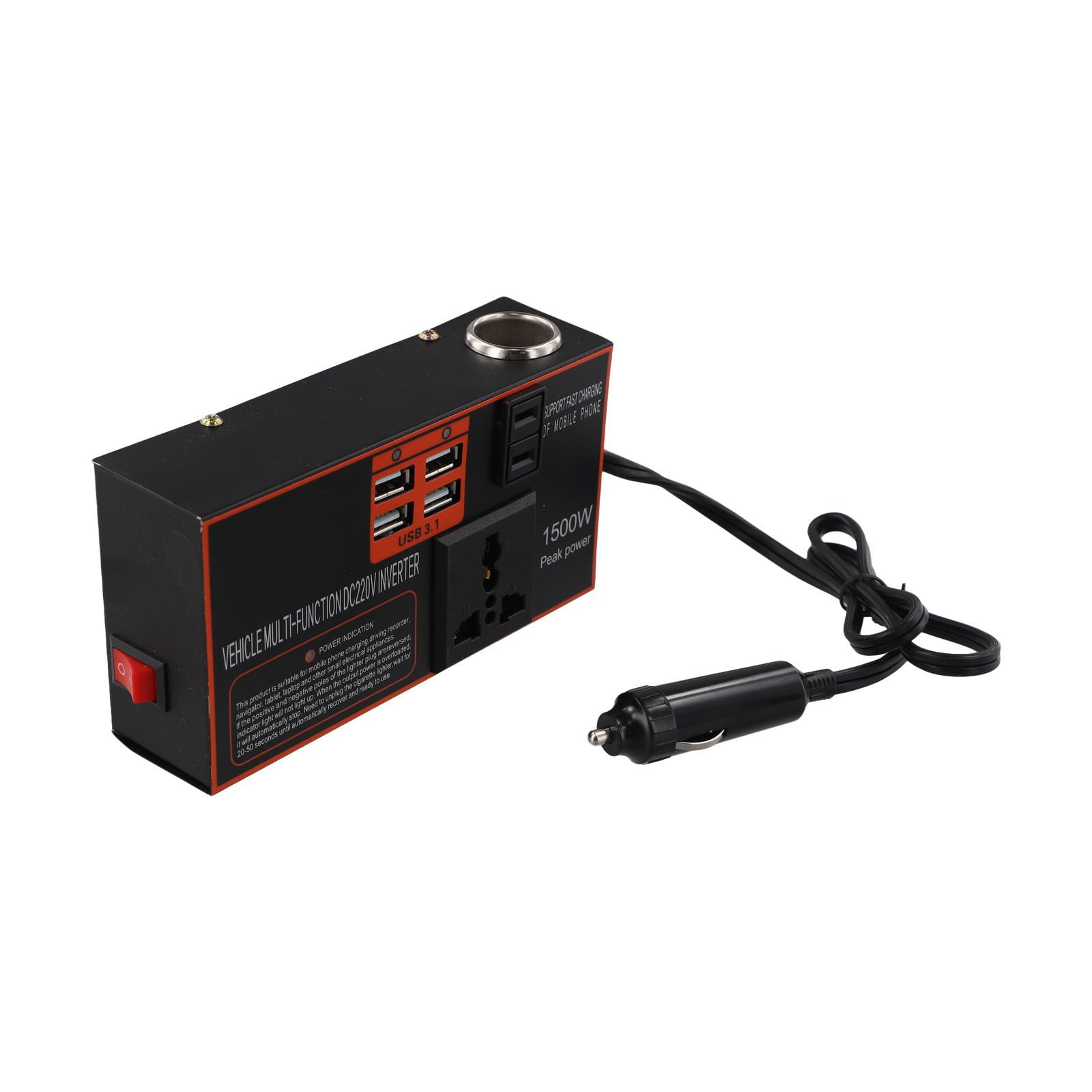 CHENGSI 120 Watt Pure Sine Wave Power Inverter DC 12V to AC 110V or DC 24V to AC 220V Converter, for Home, RV, Truck, Off-Grid Solar Power Inverter, Maximum Power Output of 1500W