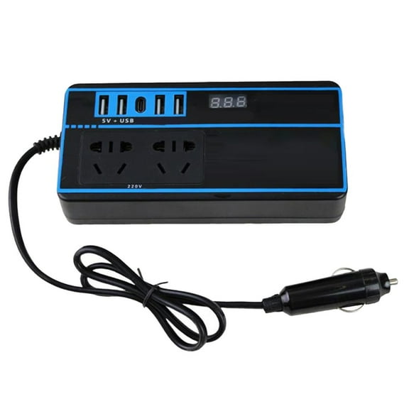 CHENGSI 200 Watt Pure Sine Wave Power Inverter DC 12V to AC 110V Converter, DC 24V to AC 220V Converter, Wired Fast Charging, for Home, Car, Household Appliances, Electronic devices