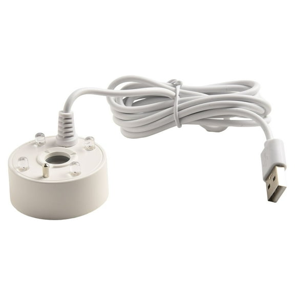 CHENGSI for 5V USB Mist Maker Fogger with Colorful Lights, Ultra-Sound Technology for Air Quality Improvement, Waterproof Design for Indoor Outdoor Use, 300ml/H Evaporation Capacity