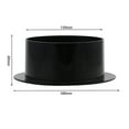 thumbnail image 1 of CHENGSI for ABS Straight Pipe Flange Connector 6 Inch Ventilation Ducting Exhaust Pipe Adapters Wall Mounted Inlet Outlet High Strength Smooth Air Flow Black, 1 of 9