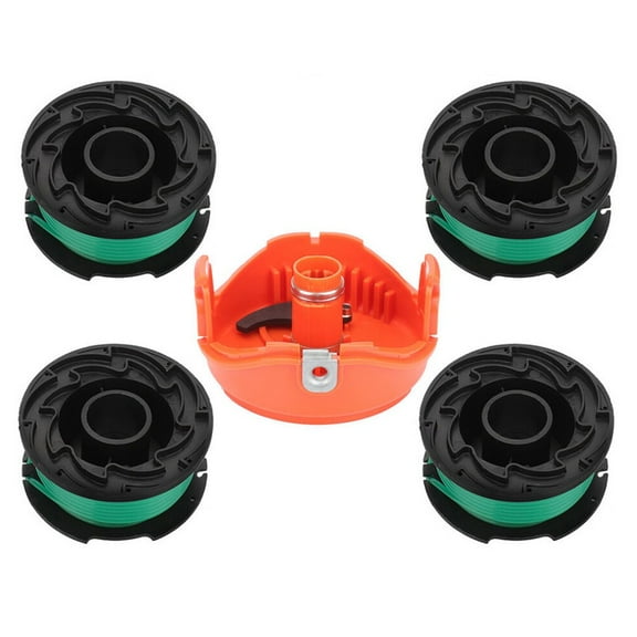 CHENGSI for Black and Decker Replacement String Trimmer Line Spool 20ft for GH3000 LST540 LST540B GH3000R, Automatic Feed Grass Trimmer Spool, Wear Resistant Nylon, 4 Pack with Cap