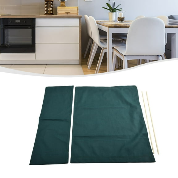 CHENGSI for Canvas Replacement Covers Kit for Directors Chairs, Casual Stool Protector, Dark Green Seat and Back Cover Set, Small 20.9x7.9 inch, Large 20.9x16.5 inch, for Fabric Chair Accessory