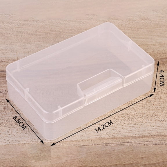 CHENGSI for Clear Plastic Storage Box Organizer Container with Lid - Multi-Size Options for Jewelry, Makeup, Crafts, Hardware - Stackable Transparent Case