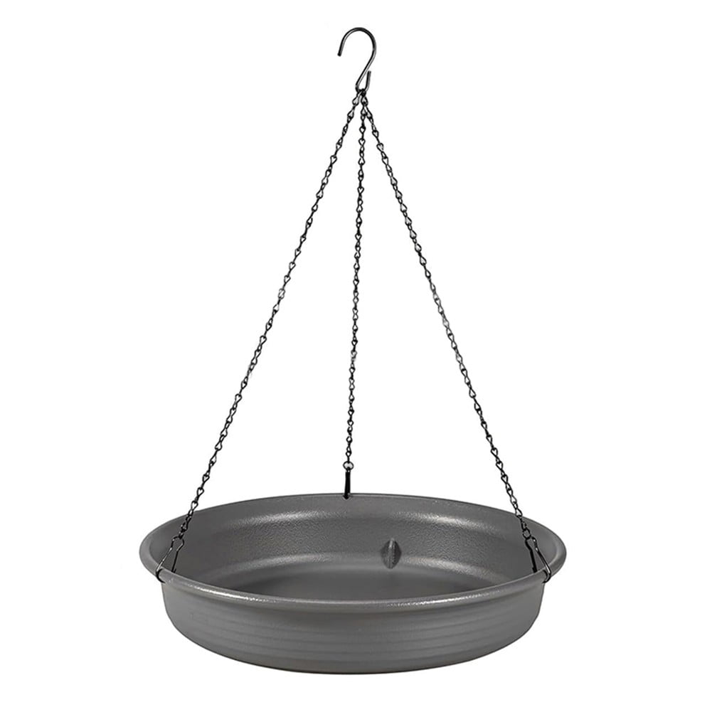 CHENGSI Garden Bird Bath Tray Hanging Bird Feeder Outdoor Plastic ...