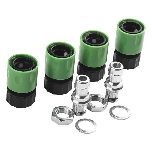 CHENGSI for Lawn Mower Deck Wash Kit Quick Connect Attachment Set with 4 Connectors 2 Nozzles 2 Blades 2 Nuts forCompatible Riding Mowers String Trimmers Snow Blowers
