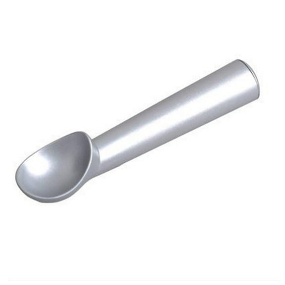 CHENGSI for Professional Ice Cream Scoop Aluminum Alloy Anti-Freeze Digging Spoon Non-Stick Kitchen Tool for Ice Cream, Cookie Dough, Muffins, Melons, Sorbets 18x5.5cm Silver