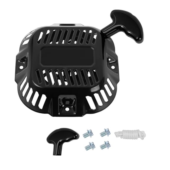 CHENGSI Pull Start Kit for Generator 196cc 208cc 212cc GP3250 GP3300, Black Replacement Pull Cord Recoil Starter Assembly for Lawn Mower Accessories