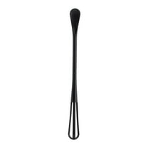 CHENGSI for Reusable Double-Sided Mini Whisk Spoon Spatula with Light Handle for Egg Beating Mixing Foaming Kitchen Tool Gadget Cooking Baking Utensil Black 22cm/8.66in