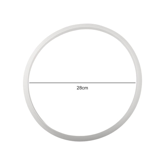 CHENGSI Silicone Pressure Cooker Sealing Ring 28cm Clear Rubber Gasket Replacement for Aluminum Alloy Cookers High Temperature Resistant Safe Cooking Accessory