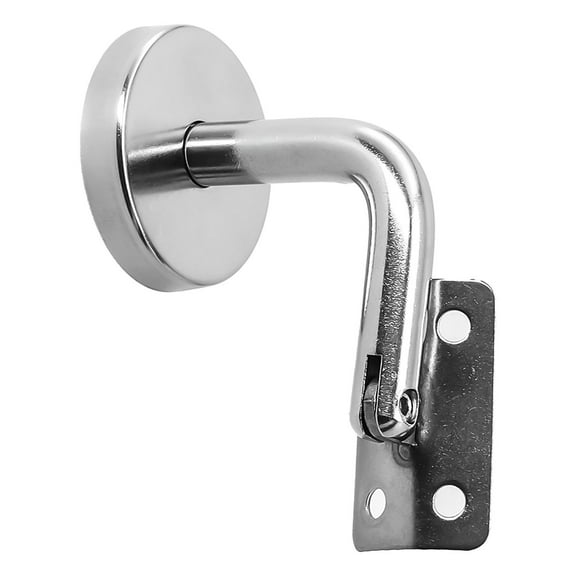CHENGSI for Stainless Steel Handrail Bracket Glass Balustrade Support Wall Mount Stair Railing Holder Clamp Modern Design Easy Assembly Silver 1.2*6*6cm