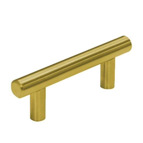 CHENGSI for Stainless Steel T-Type Drawer Pulls Gold Cabinet Handles 6 Inch Wardrobe Door Hardware Modern Kitchen Bathroom Furniture Knobs 10mm Diameter