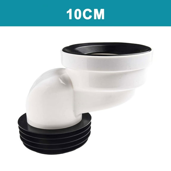 CHENGSI for Toilet Connection Nozzle PVC Drain Pipe Straight Eccentric Design Adjustable Offset 0-10cm WC Connector Sewage Pipe Fitting Bathroom Plumbing Accessory