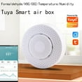 thumbnail image 1 of CHENGSI for Tuya Smart 6-in-1 Air Quality Detector for wifi Compatible - Monitors PM2.5 Formaldehyde VOC Temperature Humidity - USB Powered Environmental Sensor for Home Office, 1 of 10