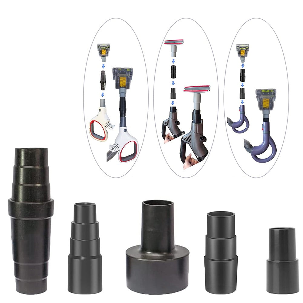 7-Piece Vacuum Hose Adapter Kit - Universal Dust Collector Fittings For Woodworking Tools