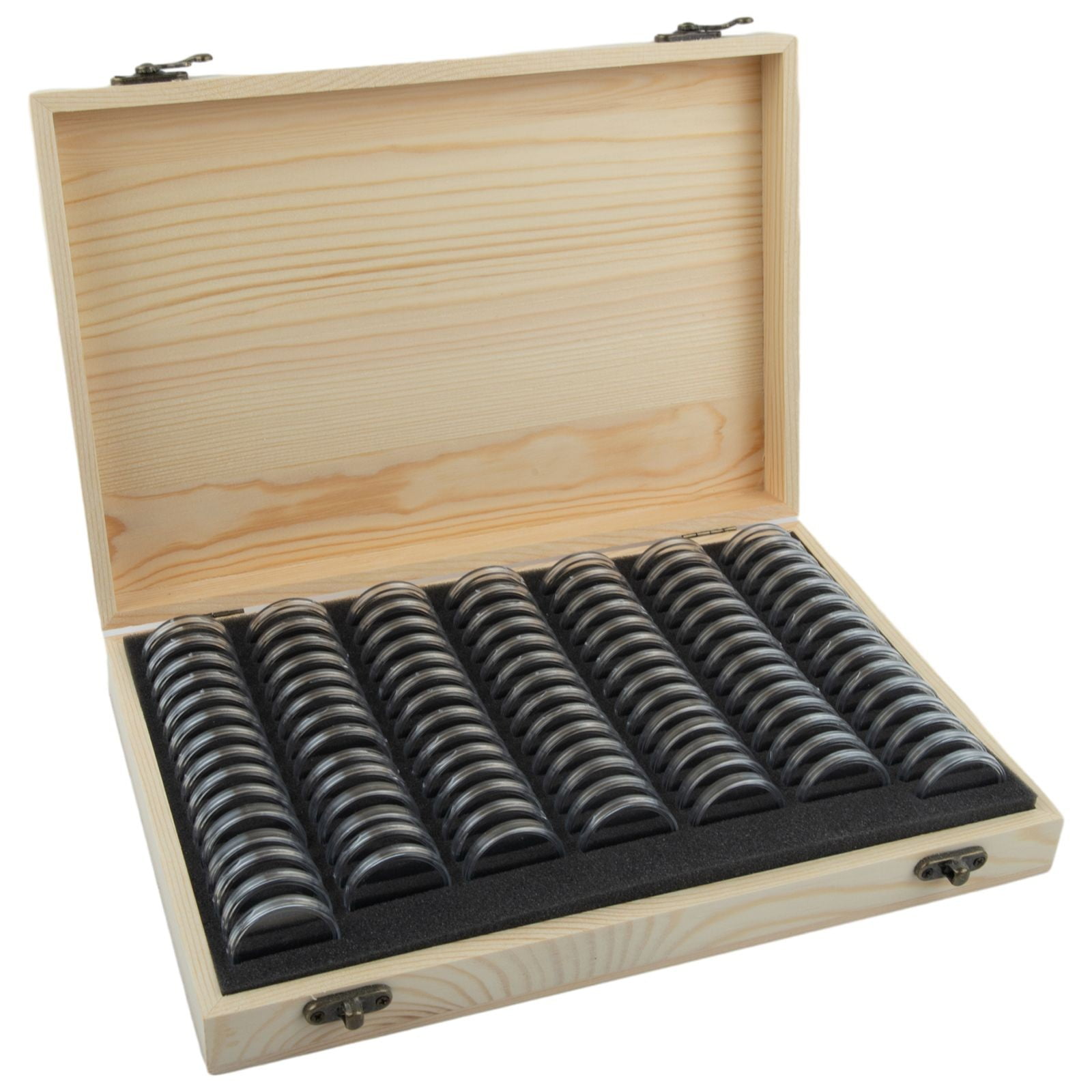 CHENGSI for Wooden Coin Storage Box with Adjustable Compartments - 100 ...