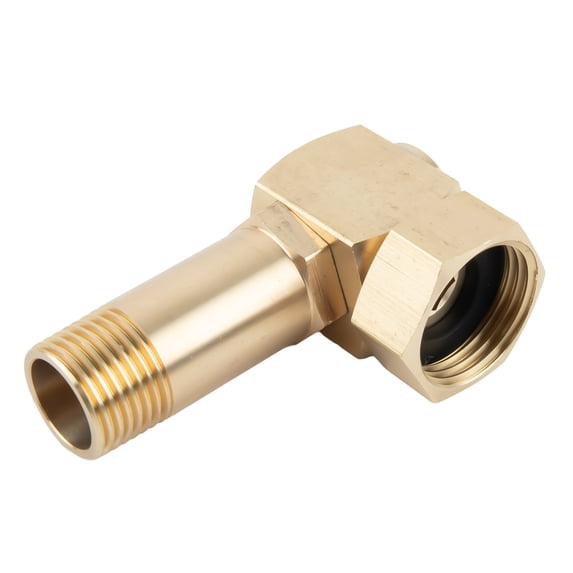 CHENGSI for Brass Garden Hose Swivel Adapter 3.1 Inch Length GHT Connector Replacement Part Hose Reel Fitting for Watering Equipment Yard Outdoor