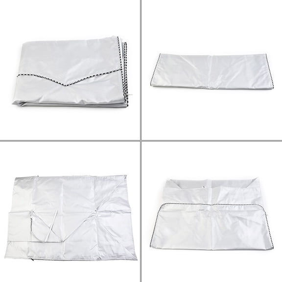 CHENGSI for Silver Coating Oxford Cloth Washing Machine Cover Waterproof Dust-Proof Sunlight Reflective Protector for Front Load Washer Dryer XL