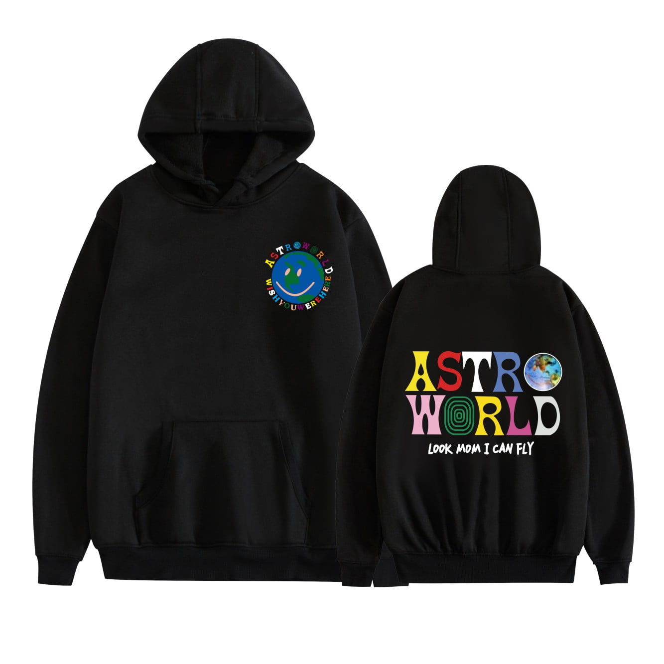 CHENGZHONGFS Astroworld Hoodie Look Mom I Can Fly Scott Rap Hoodie