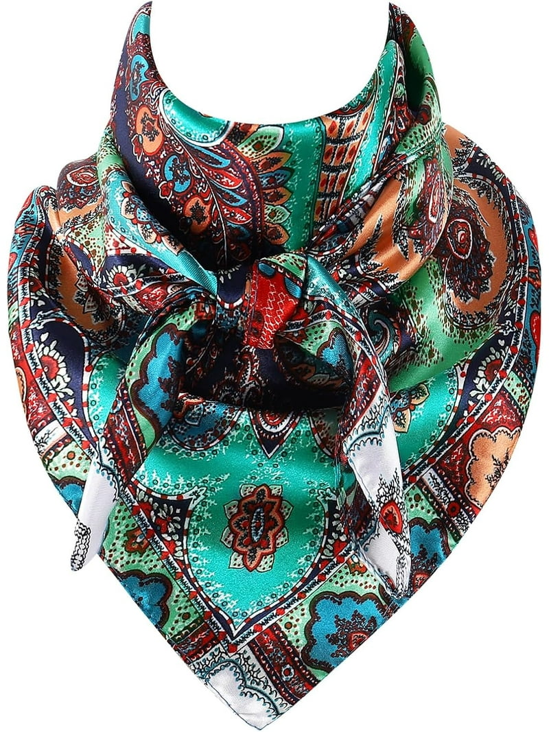 CHENHAINAN 35 Inch Wild Rag Cowboy Scarves for Men, Large Rancher