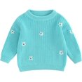 CHENHAINAN Baby Girl Winter Clothes Cute Flower Sweater Crewneck