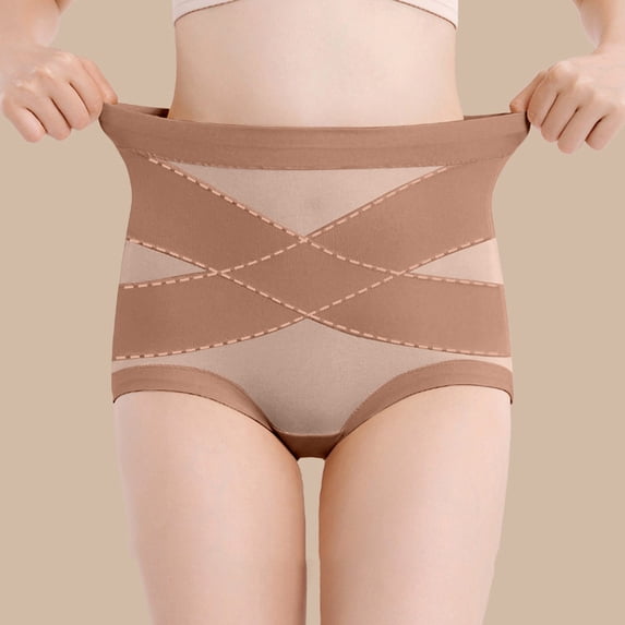 CHENHANN Women's High Waist Shaping Briefs Firming Full Coverage Underwear XXL