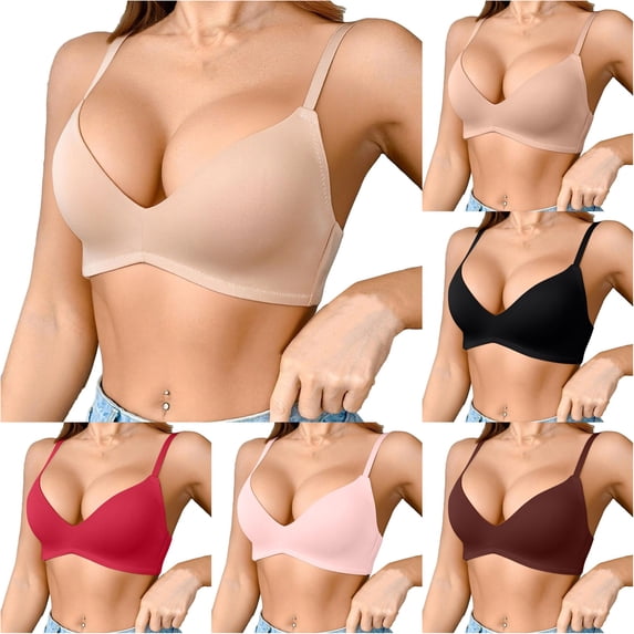 CHENHANN Women's Thin Cup Wireless Bra Breathable Lightweight Summer Underwear 70B