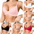 thumbnail image 1 of CHENHANN Women's Thin Cup Wireless Bra Breathable Lightweight Summer Underwear 70B, 1 of 4