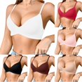 thumbnail image 1 of CHENHANN Women's Thin Cup Wireless Bra Breathable Lightweight Summer Underwear 80C, 1 of 4