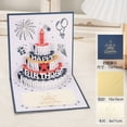 CHENJIANDONG 3D Three-Dimensional Birthday Greeting Card, Color ...