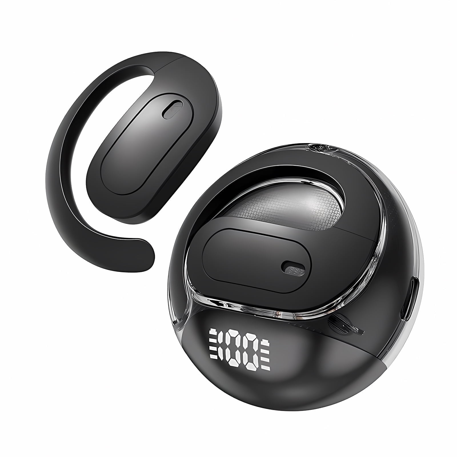 CHENRUIDA Wireless Earbuds Bluetooth Headphone Sport, Bluetooth 5.4 Earbud, Noise Cancelling Mic, IP7 Waterproof Headset For Workout/Running（Black）