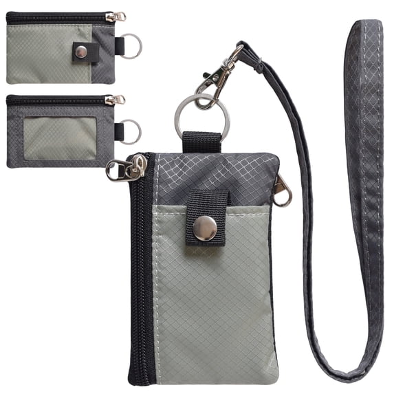 Id Card For Rfid CHENSPRX RFID Travel Wallet with Lanyard, Model RRK150, Gray+DardGray ...