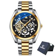 CHENXI Brand Classic Mens Watches Top Luxury Moon Phase Automatic Mechanical Watch For Men Stainless Steel Waterproof Wristwatch