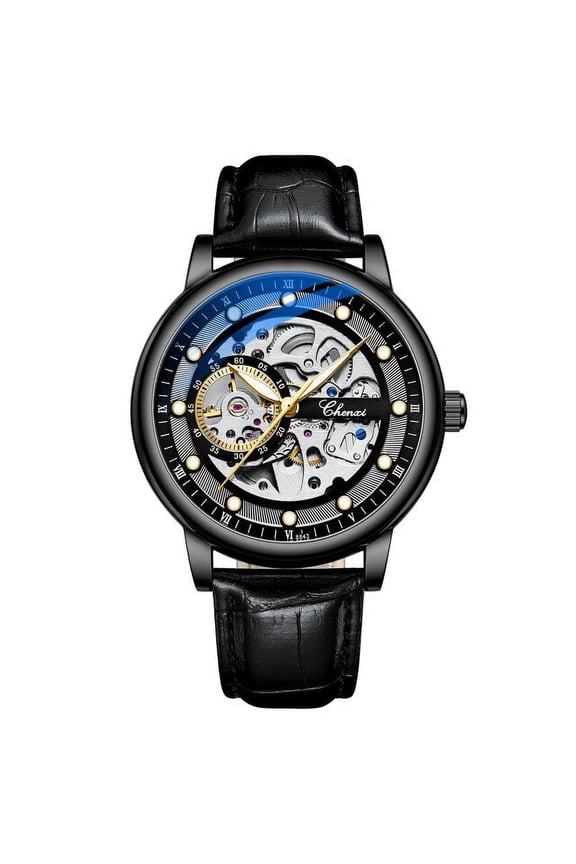 Brand Luxury Mens Automatic Mechanical Watches Fashion Business Waterproof Watch Tourbillon Self Winding Men Wristwatch